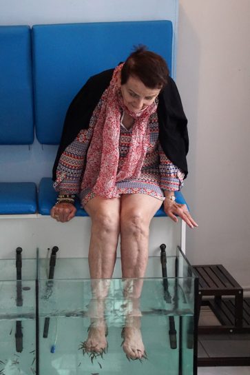 Fish spa, mais même pas drôle, maman a bien aimé